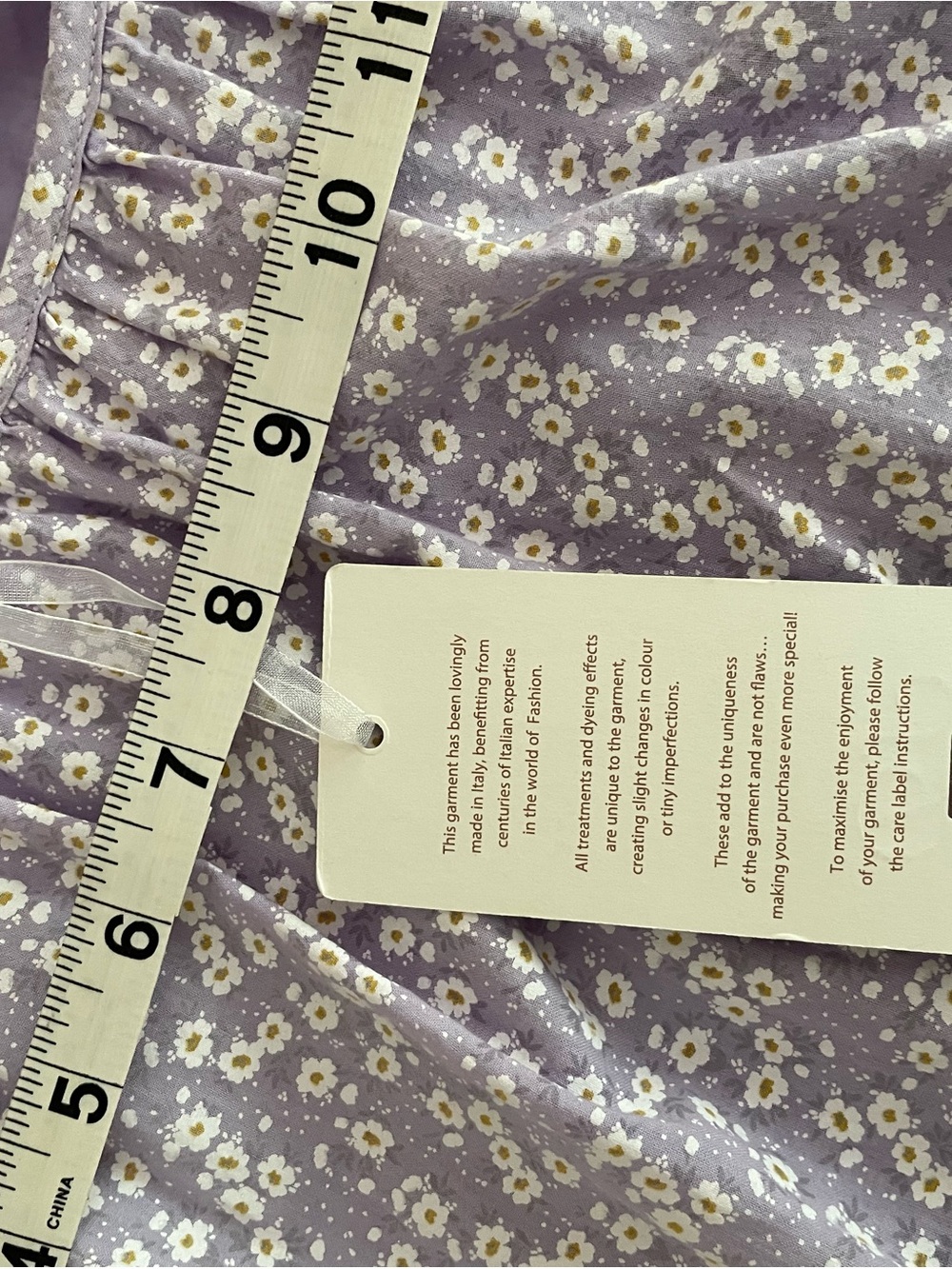 Suzy D 100% Cotton Lavender Floral Ruffle Tiered Maxi Slip Dress NWT Size S - Picture 4 of 7